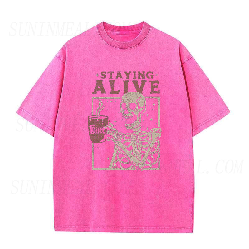 Staying Alive Coffee Unisex Tee