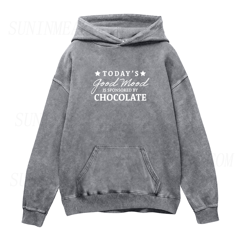 today's good mood is sponsored by chocolate Unisex Hoodie
