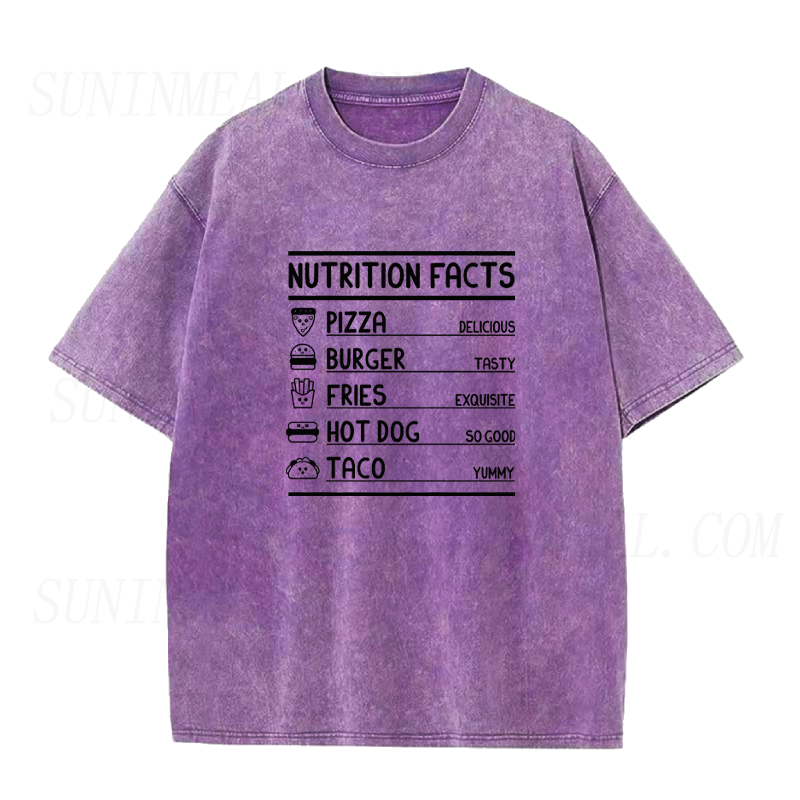 Comfort Food Nutrition Label Unisex Tee