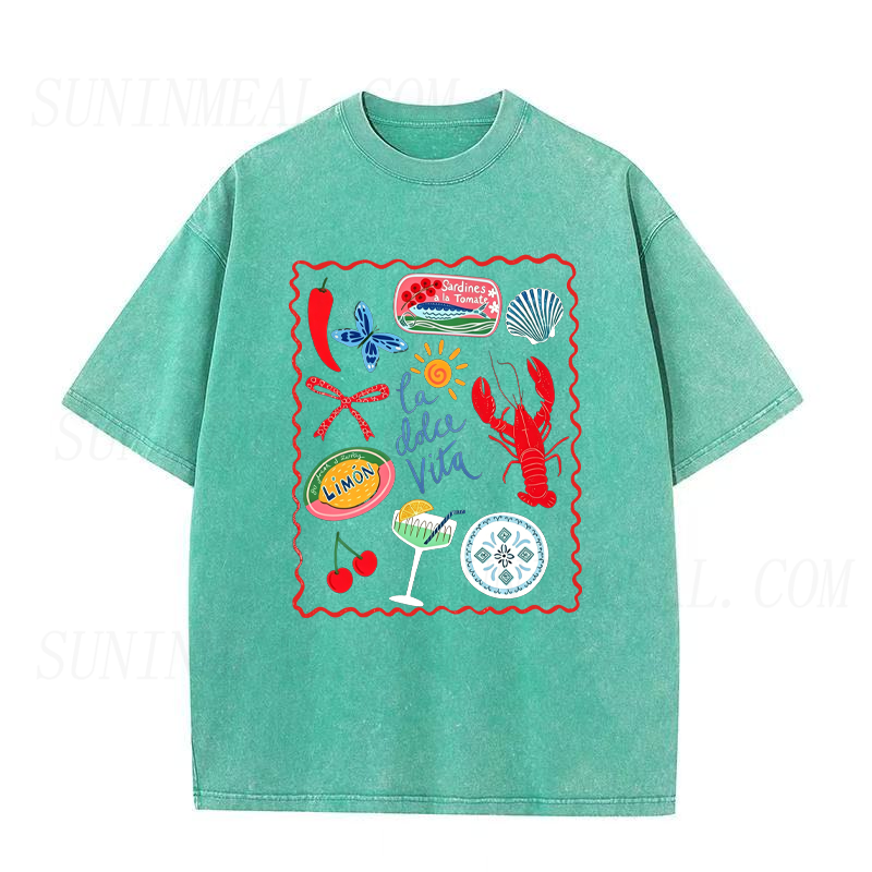 La Dolce Vita Summer Food & Lobster Unisex Tee