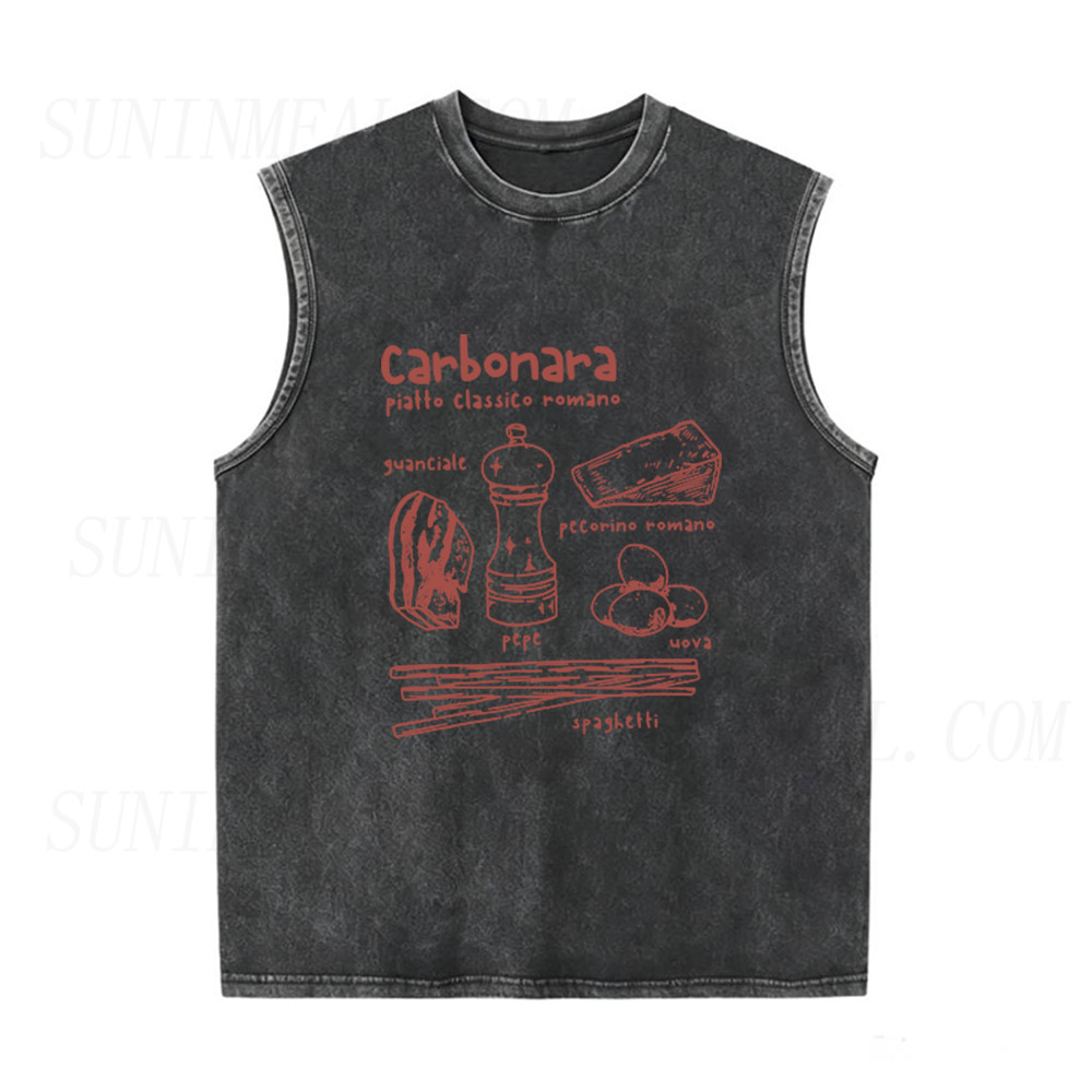 Carbonara Roma Pasta Unisex Tank Top