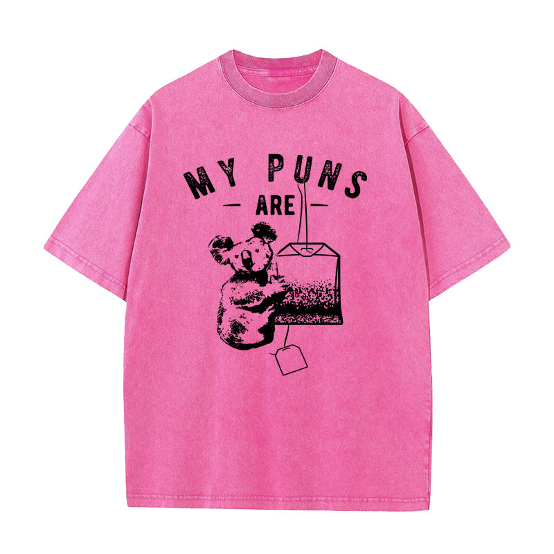 私の駄洒落はコアラ ユニセックスTシャツ