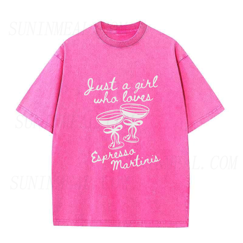 Just A Girl Who Loves Espresso Martinis Unisex Tee
