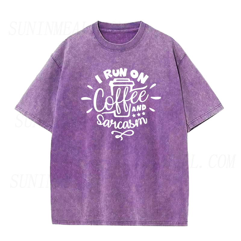 I Run On Coffee and Sarcasm Unisex Tee