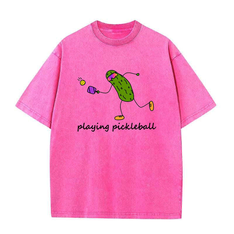 pickle playing pickleball Unisex Tee