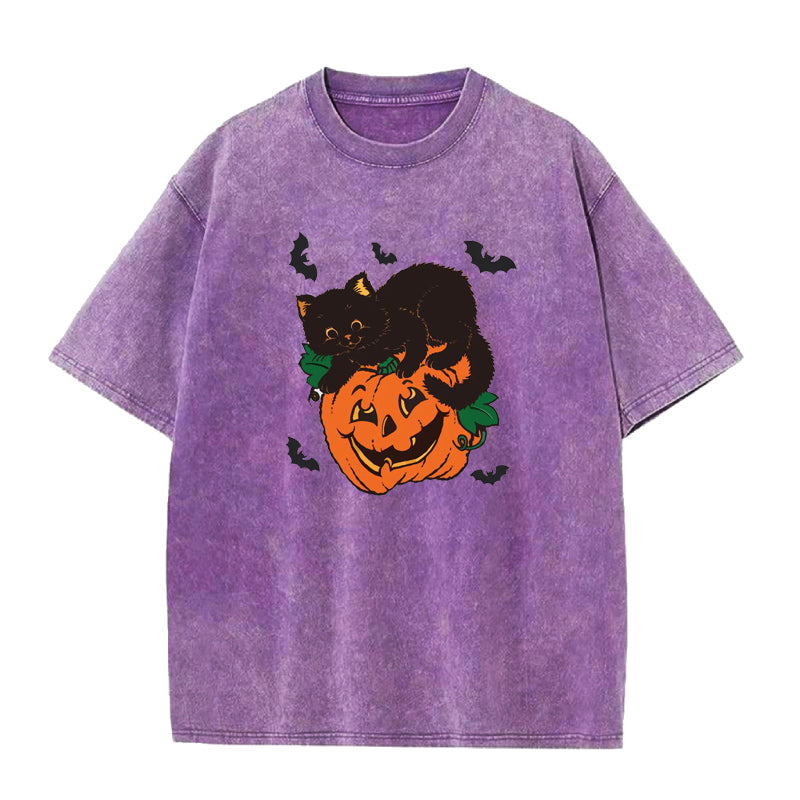Cat Pumpkin Unisex Tee