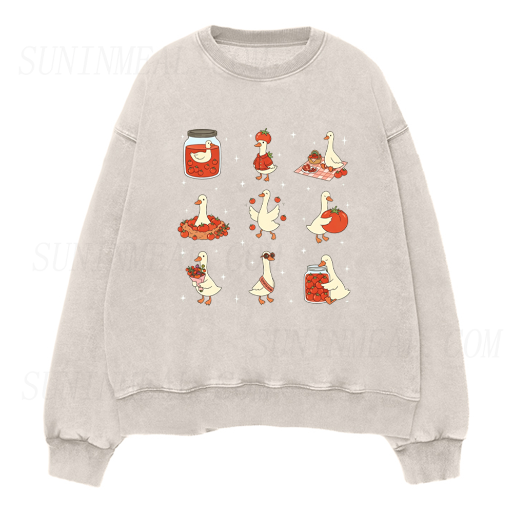Tomato Lover Silly Goose Unisex Crewneck Sweatshirt