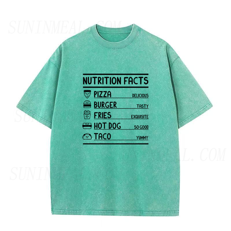 Comfort Food Nutrition Label Unisex Tee