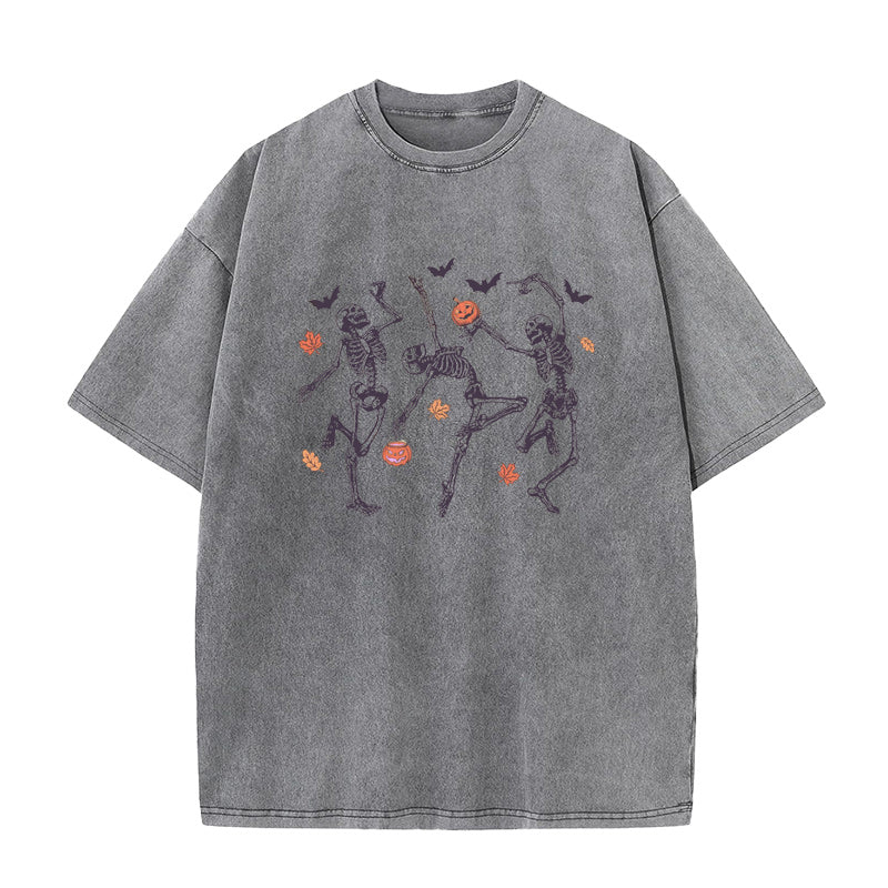 Halloween Dancing Skeleton Unisex Tee