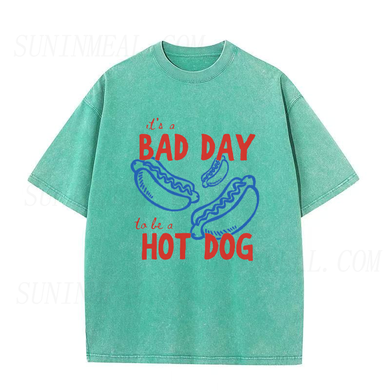 Bad Day To Be A Hot Dog Unisex Tee