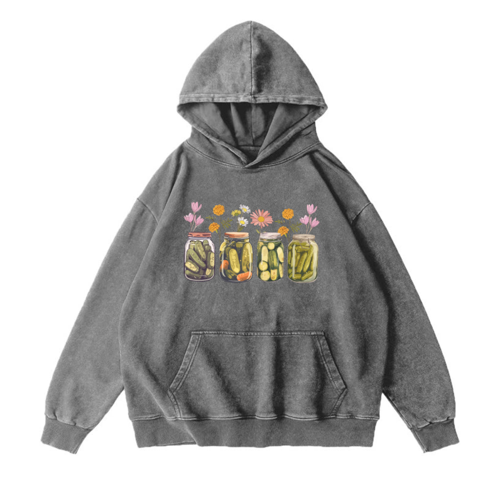 Vintage Canned Pickles Unisex Hoodie
