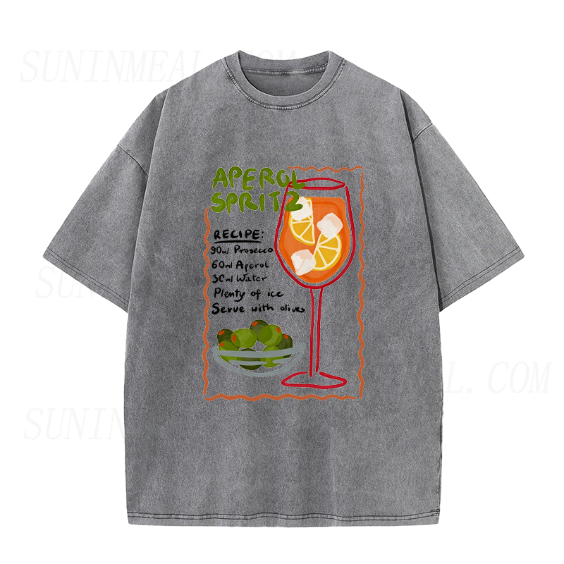 Aperol Spritz Recipe Cocktail Unisex Tee