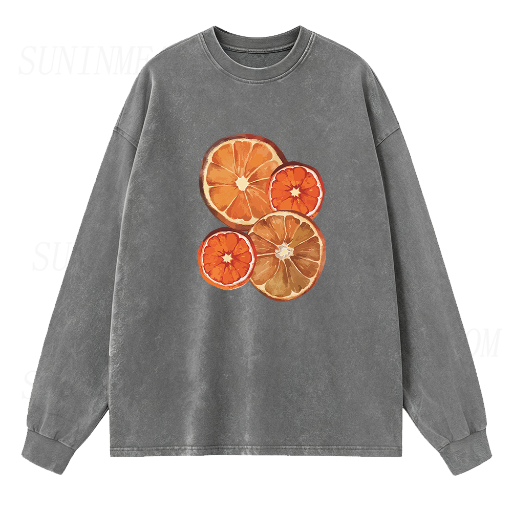 Dried Orange Slice Long Sleeve Unisex Tee