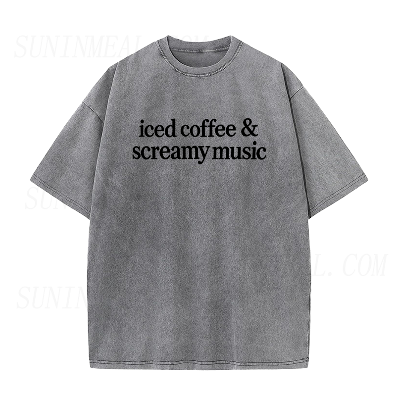 Iced Coffee & Screamy Music Unisex Tee