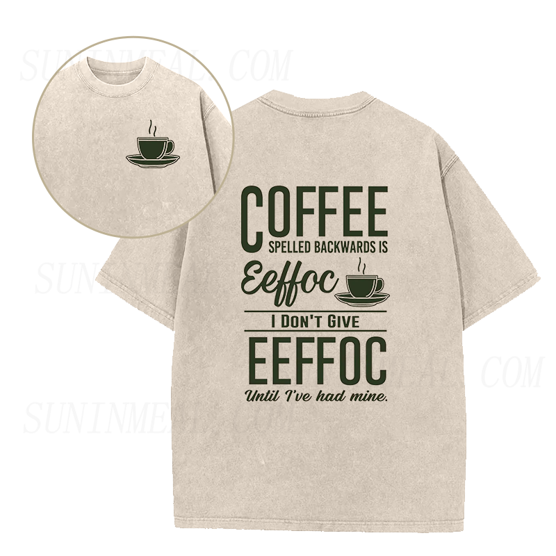 EEFFOC Coffee Spelled Backwards Unisex Tee