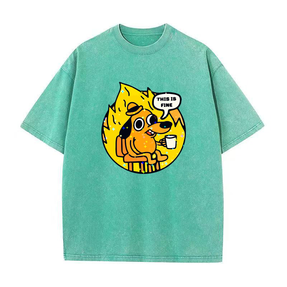 this is fine Unisex Tee