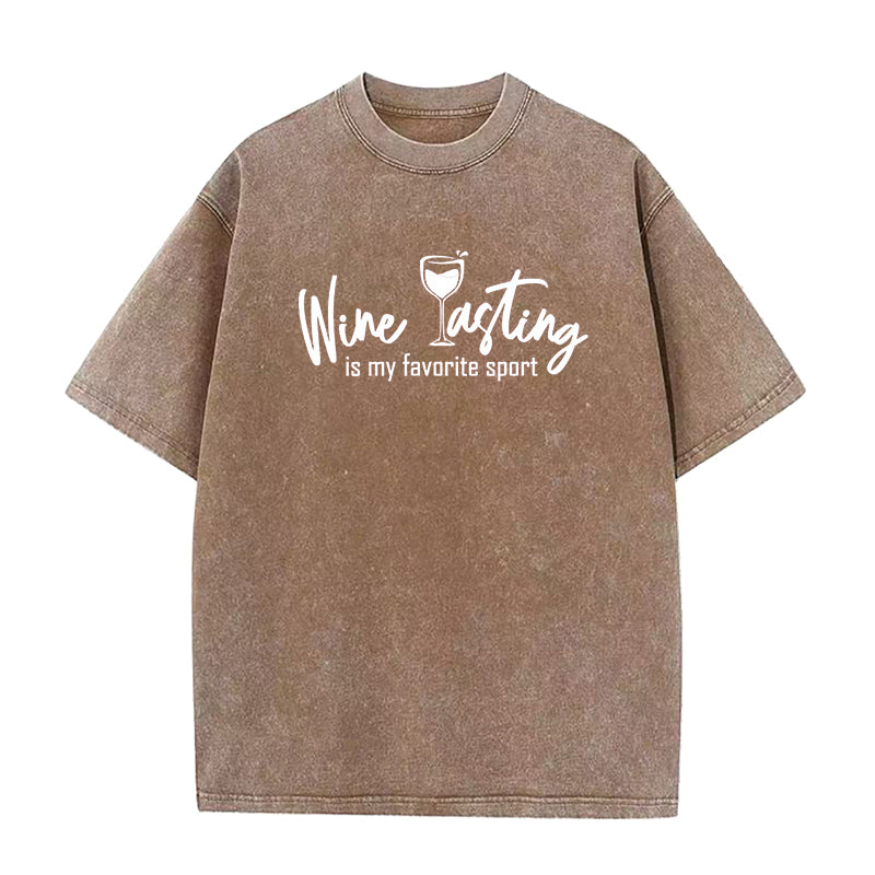 Wine tasting is my favorite sport Unisex Tee