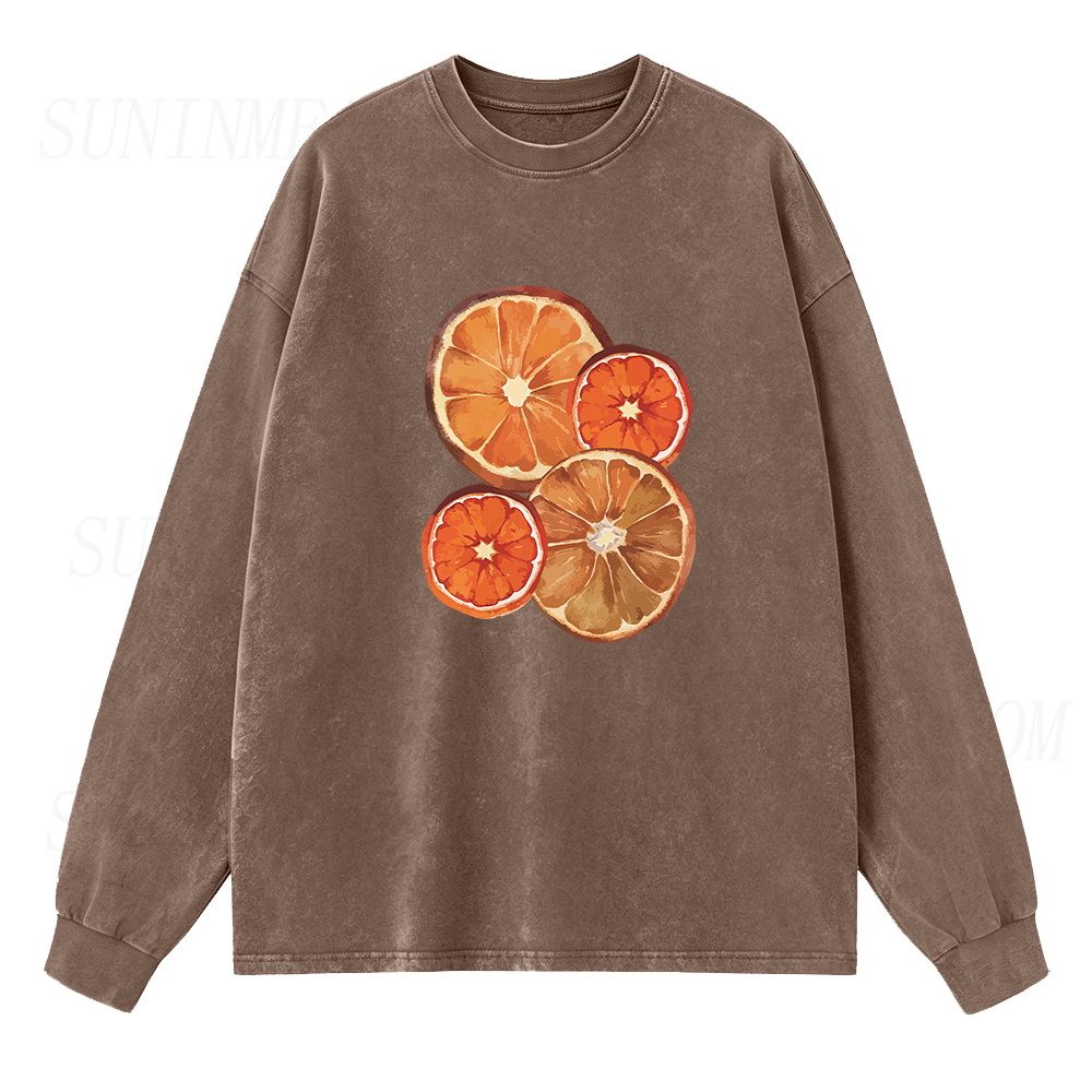 Dried Orange Slice Long Sleeve Unisex Tee