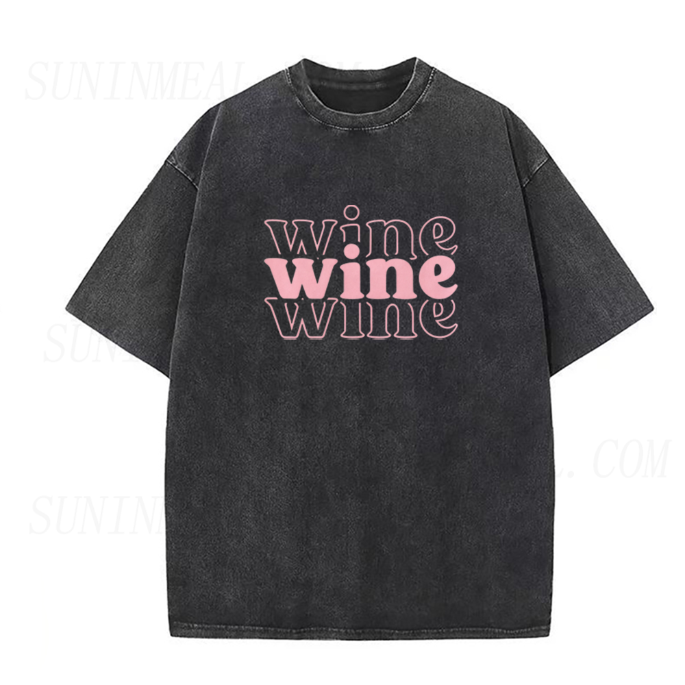 Wine Letter Graphic Unisex Tee