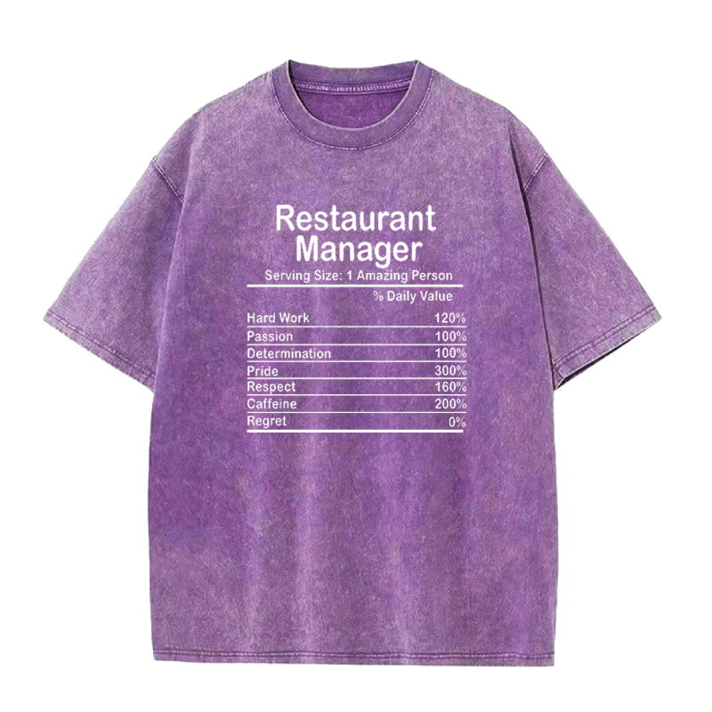 Restaurant Manager Unisex Tee