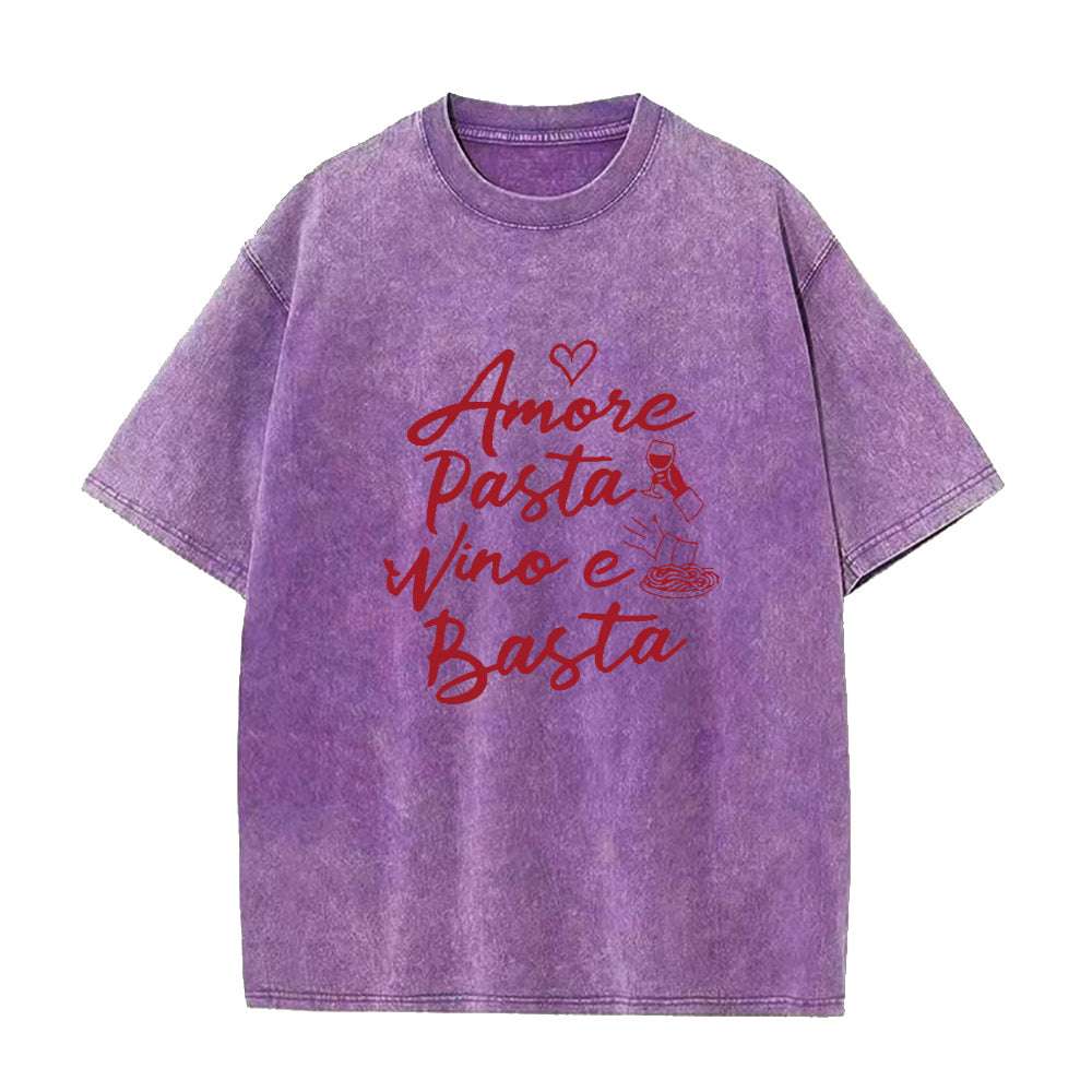 Amore Pasta Vino e Basta Unisex Tee