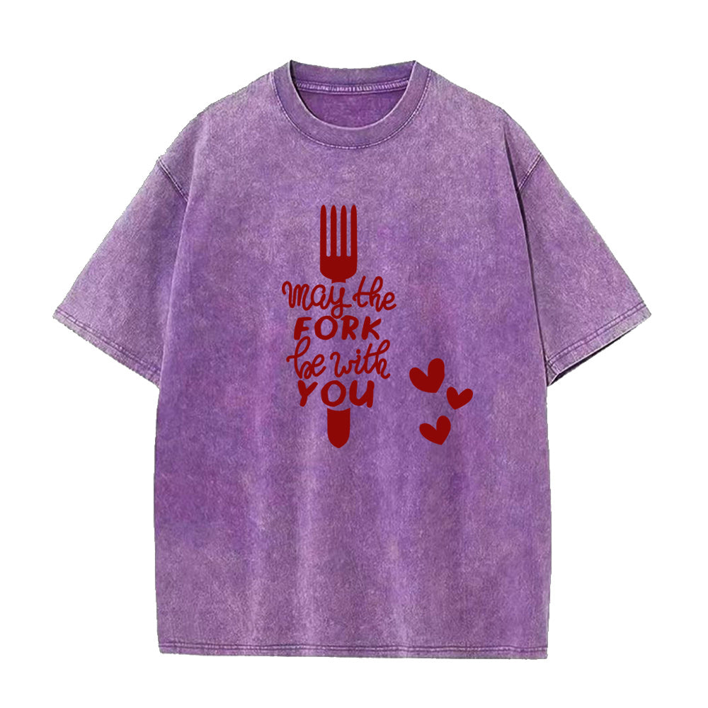 フォークがあなたと共にありますように ユニセックスTシャツ