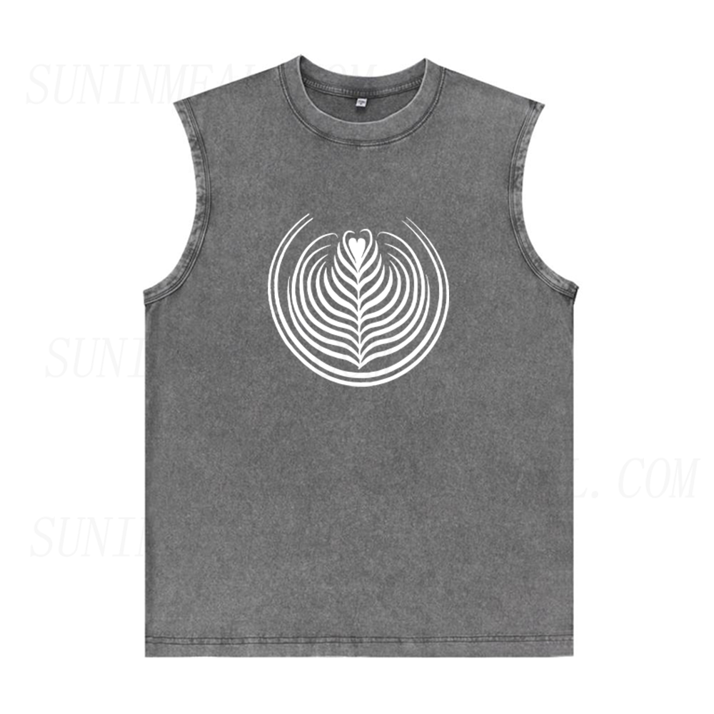 Coffee Latte Art Unisex Tank Top