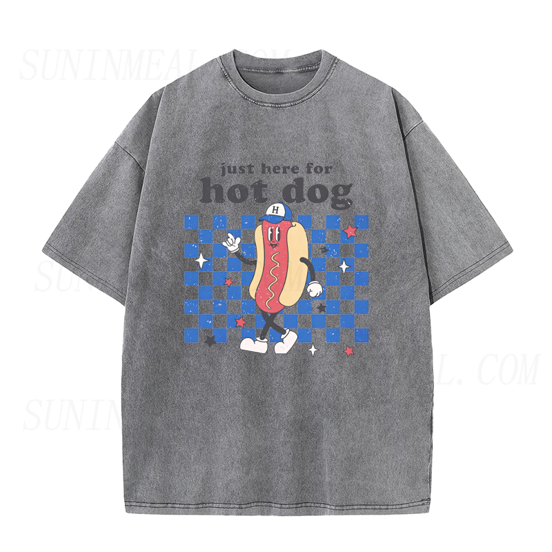 Just Here for Hot Dog Unisex Tee