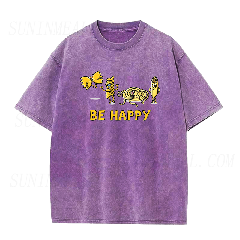 Be Happy Cute Pasta Unisex Tee