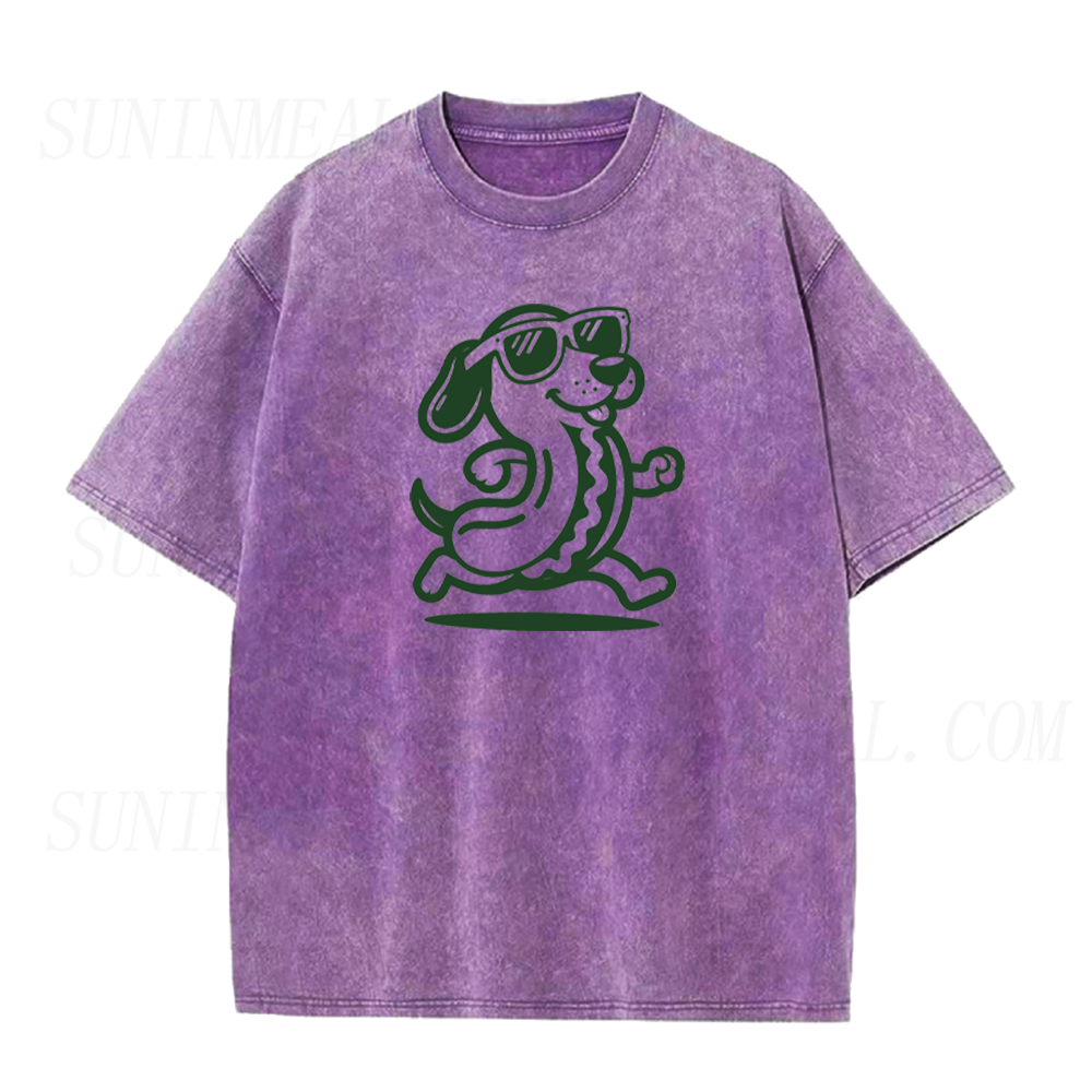 Running Hot Dog Dog Unisex Tee