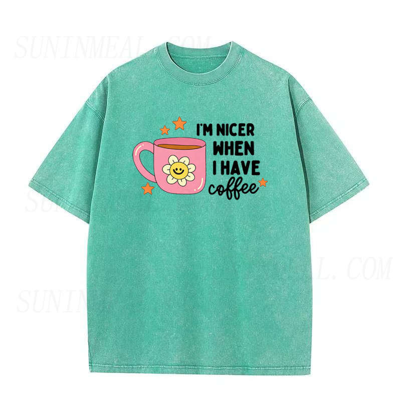 I'm Nicer When I Have Coffee Unisex Tee