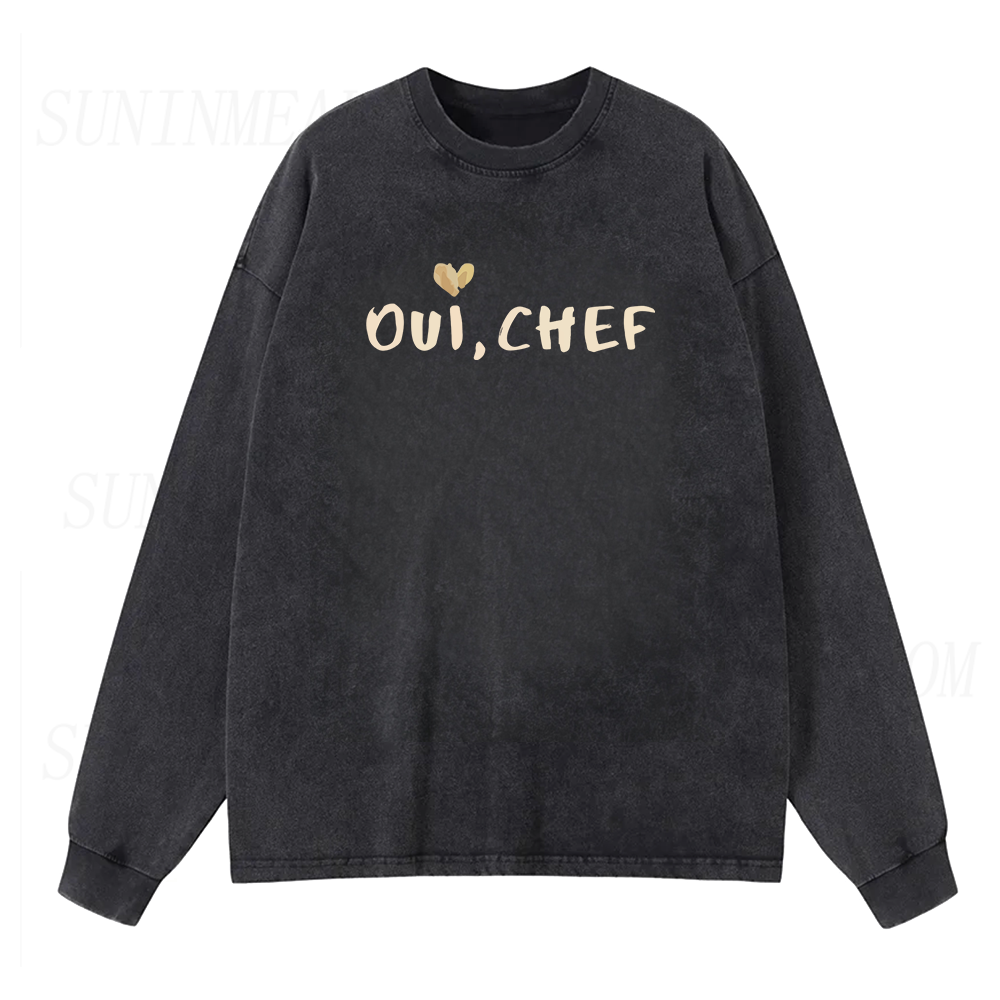Oui Chef Long Sleeve Unisex Tee