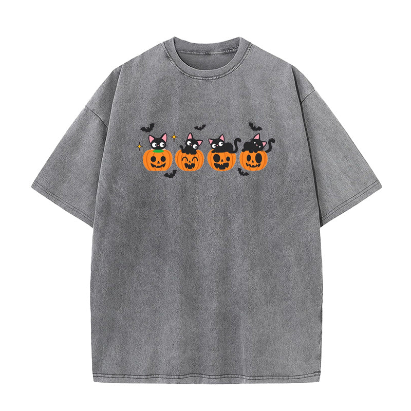 Cat Pumpkin Unisex Tee