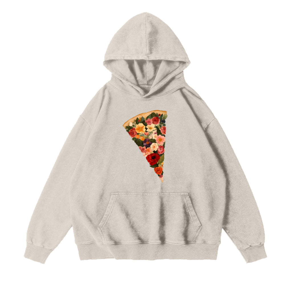 flowers pizza Unisex Hoodie