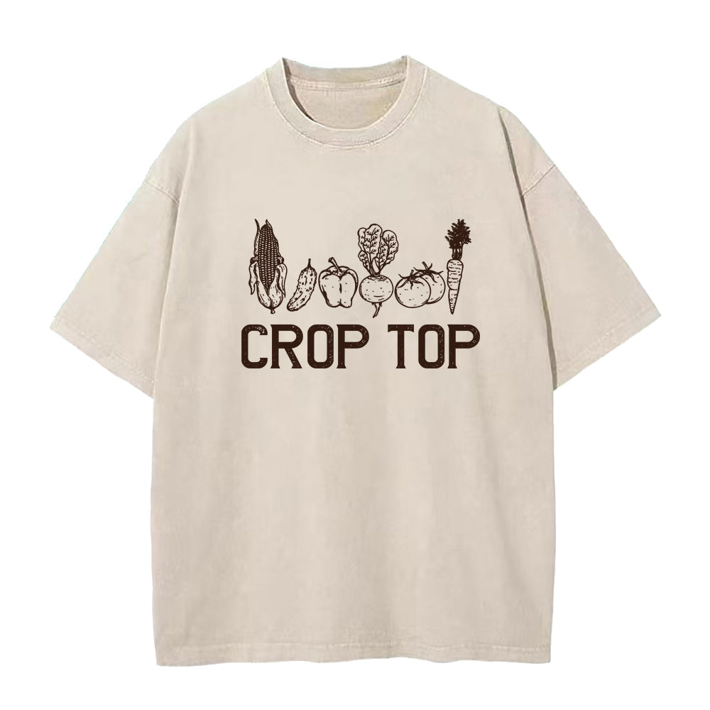 クロップトップ ユニセックスTシャツ