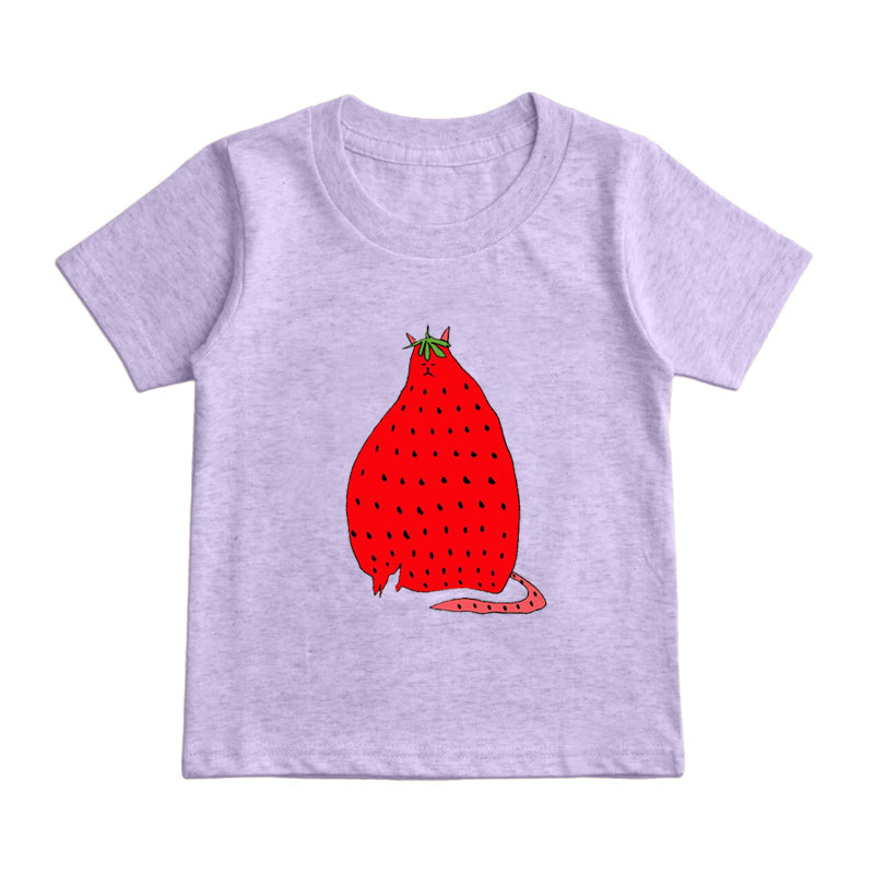 Strawberry Cat Kids T-Shirt