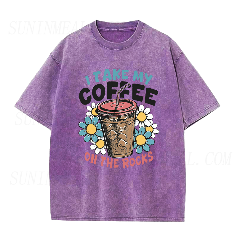 I Take My Coffee on The Rocks Unisex Tee