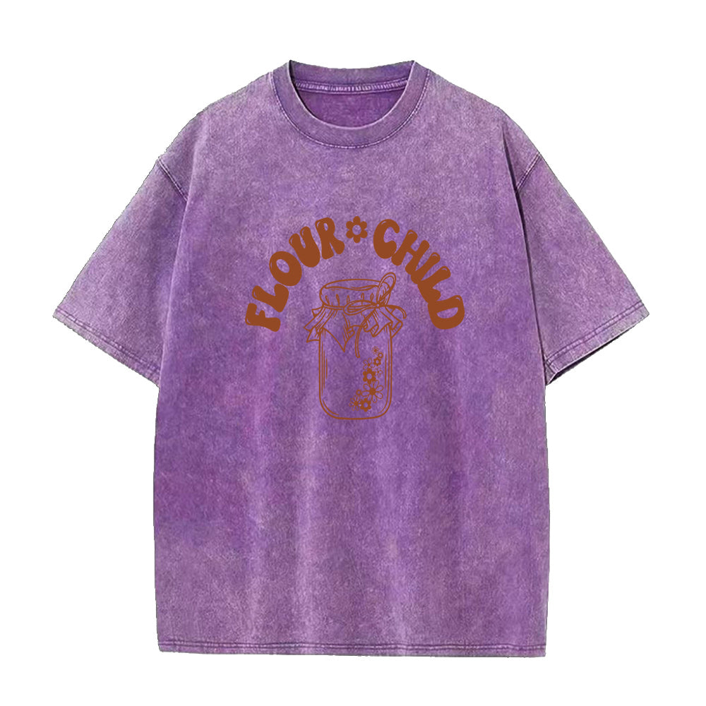 フラワーチャイルド ユニセックスTシャツ