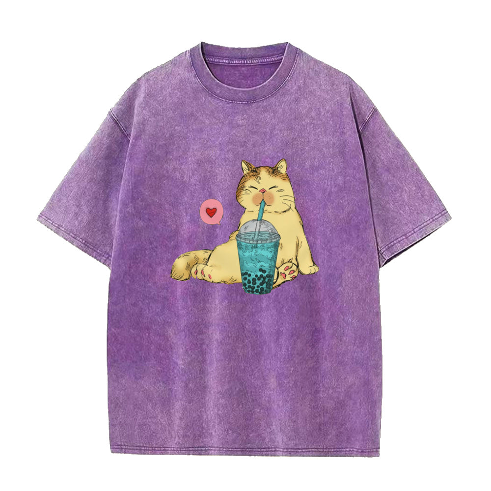 cat Milk Tea Unisex Tee