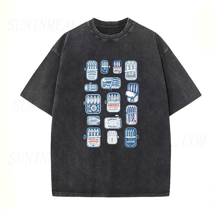 Retro Sardine Can Unisex Tee