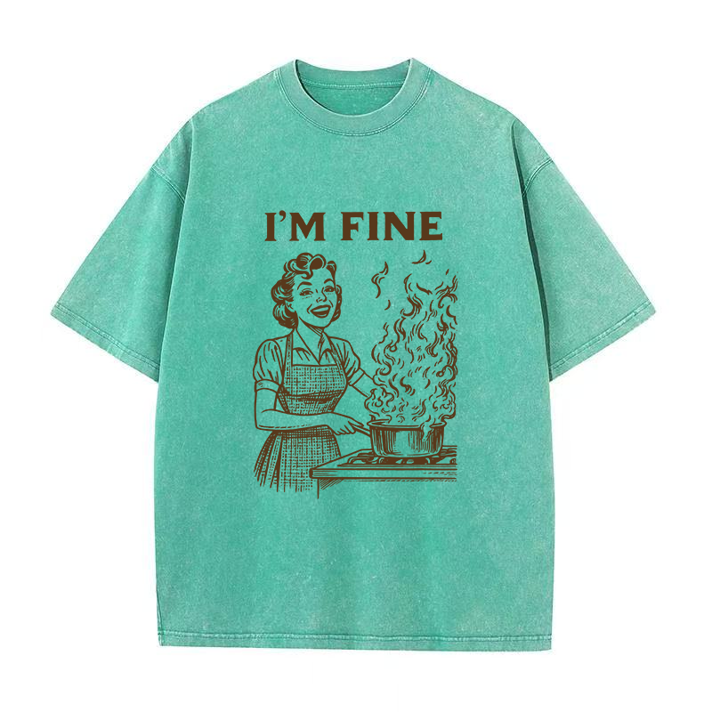 I'M FINE Cooking Unisex Tee
