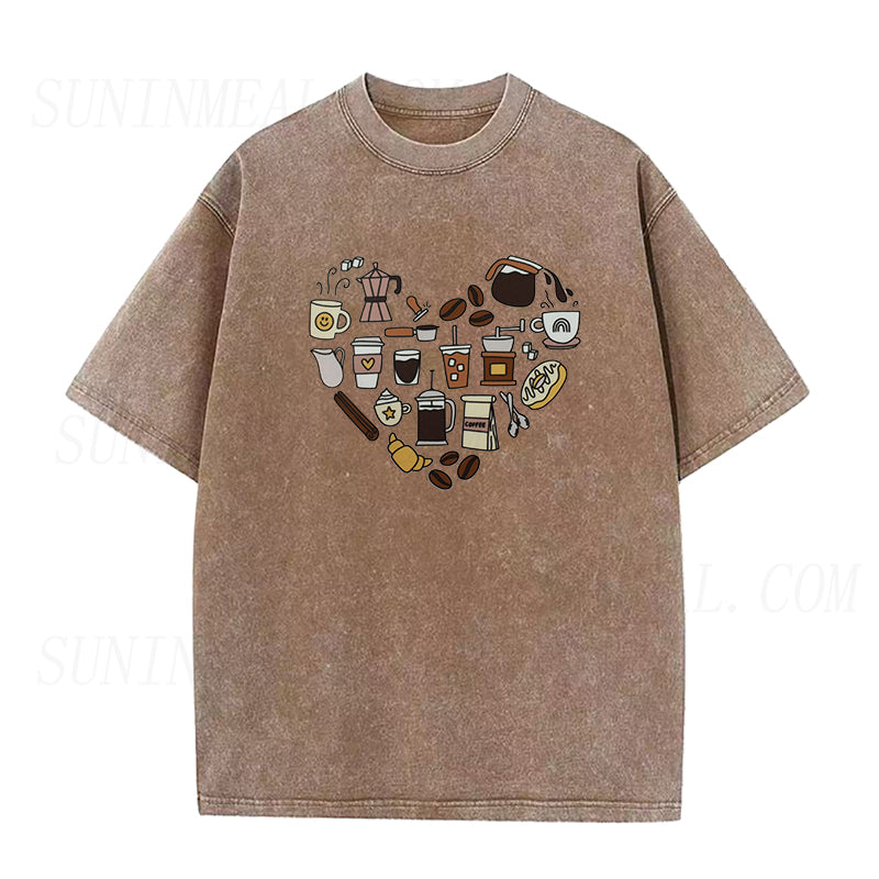 Coffee Heart Unisex Tee