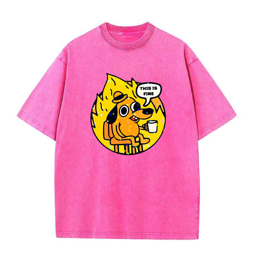 this is fine Unisex Tee