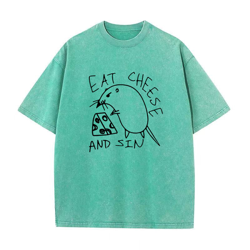 Eat Cheese and Sin Unisex Tee