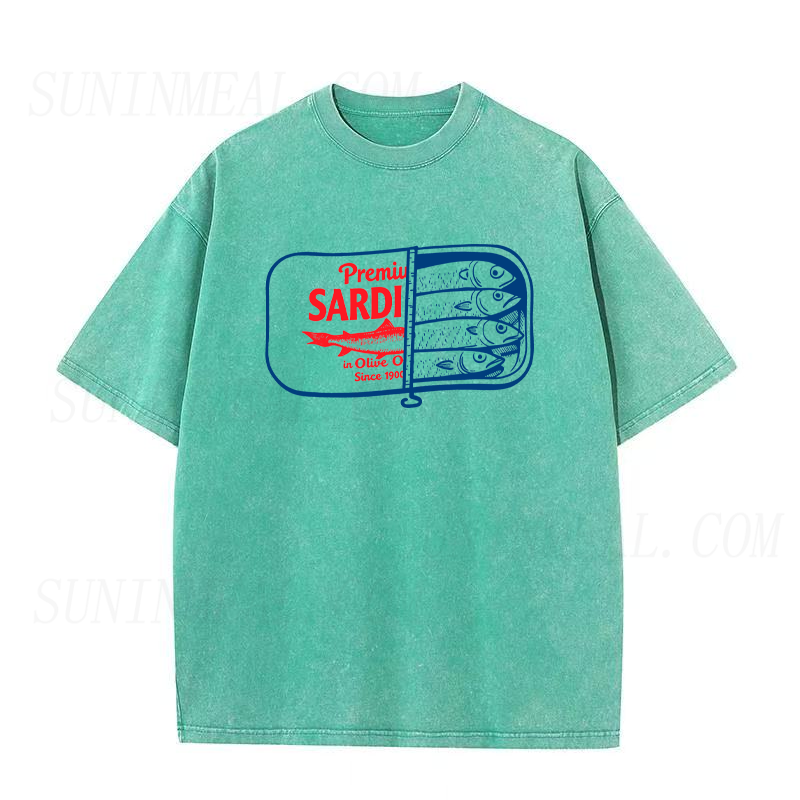 Retro Premium Sardines Unisex Tee
