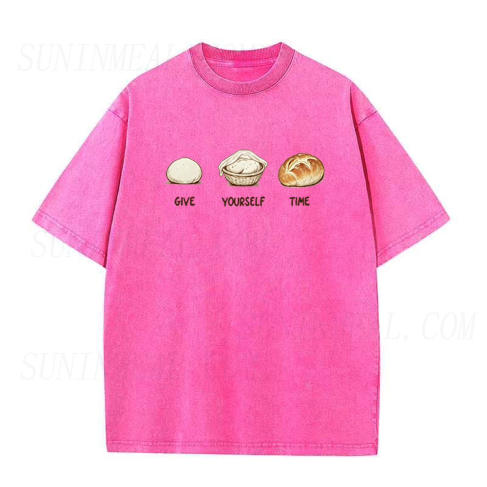 Give Yourself Time Bread Rising Graphic Unisex Tee