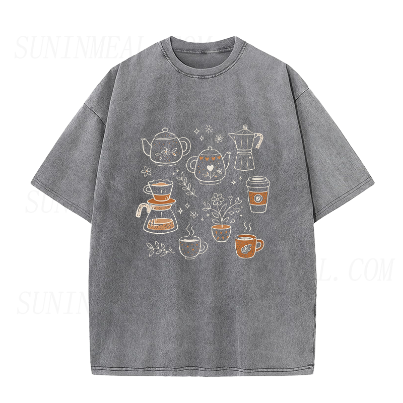 Floral Coffee Club Unisex Tee