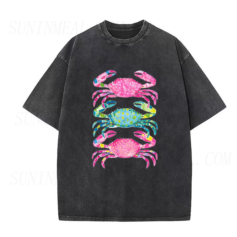 Coastal Crab Vibes Unisex Tee
