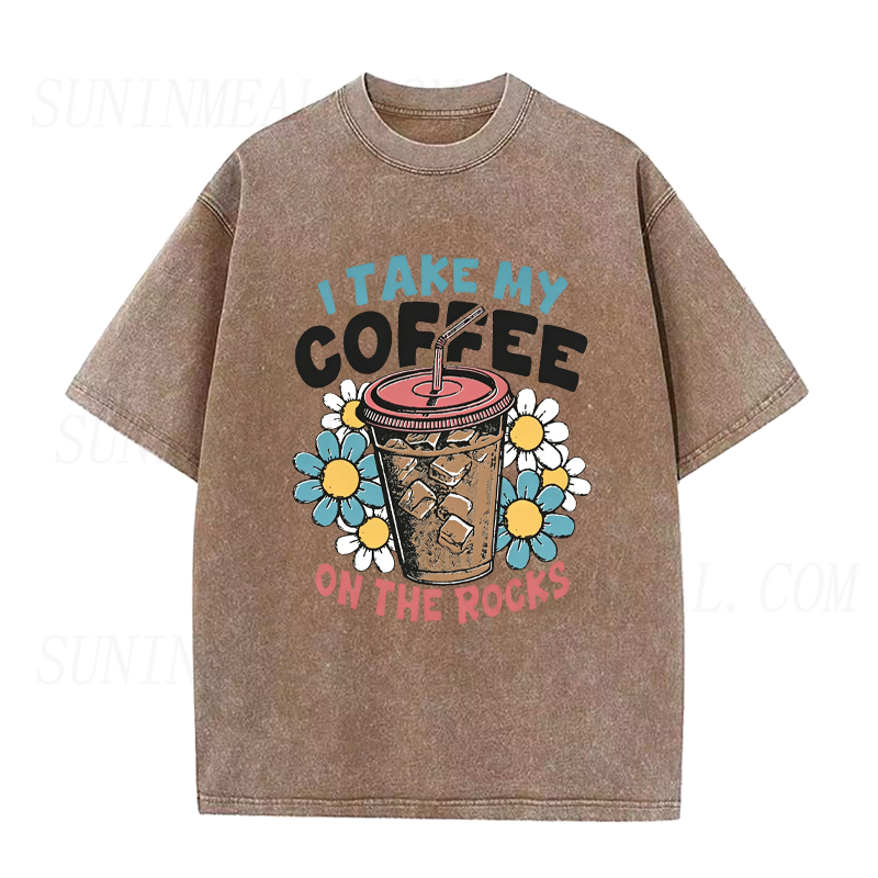 I Take My Coffee on The Rocks Unisex Tee