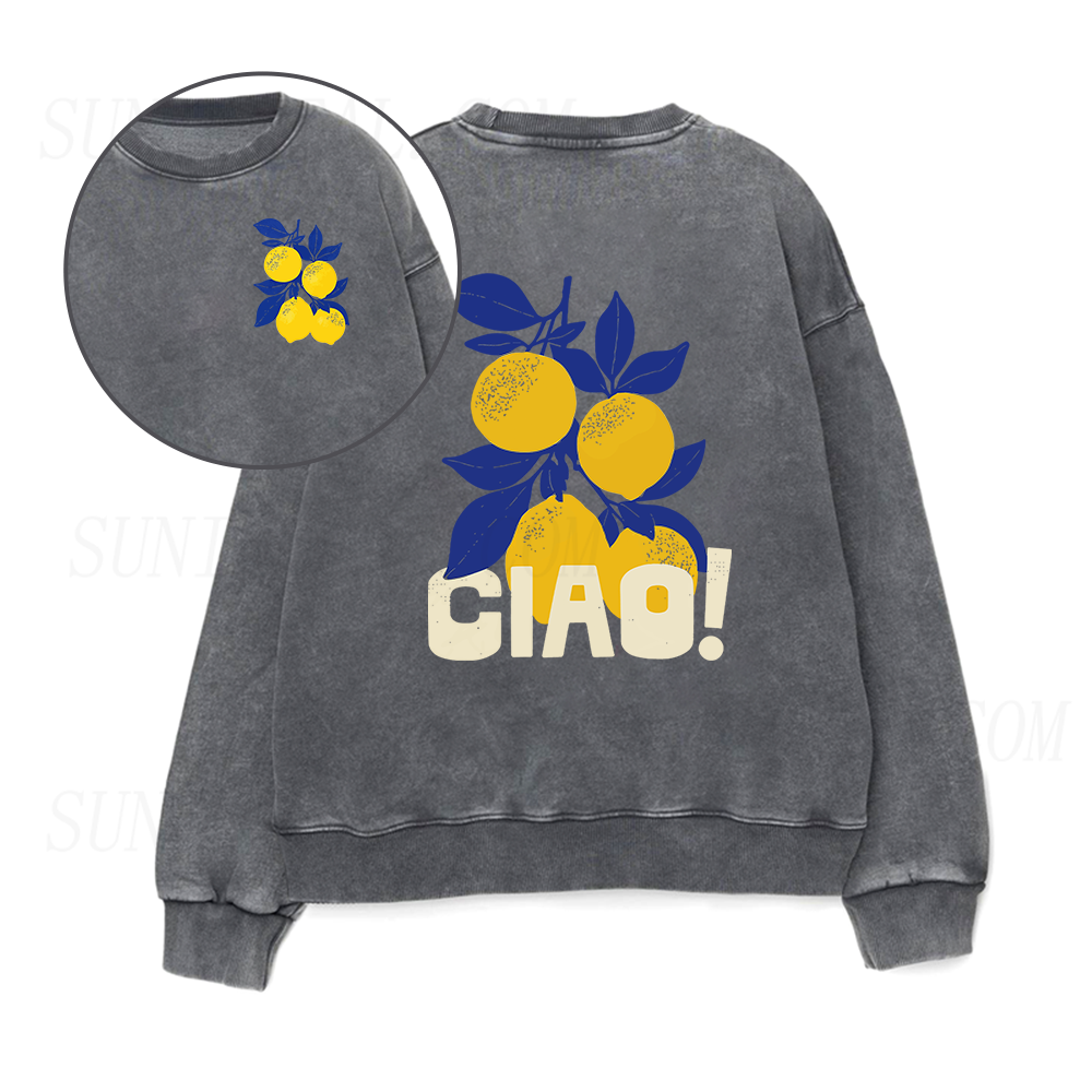 Ciao Italian Lemons Unisex Crewneck Sweatshirt